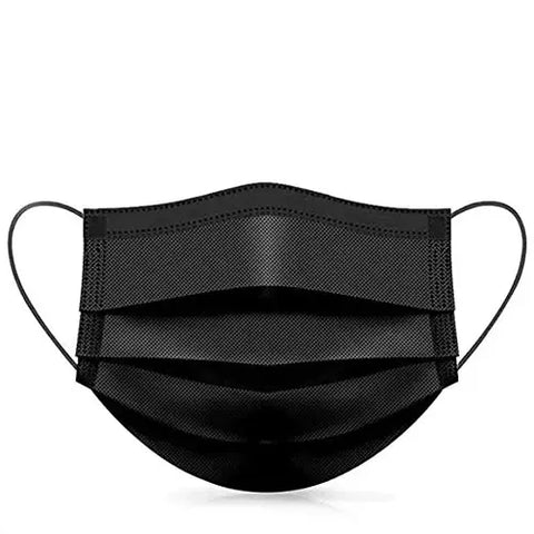 DISPOSABLE 3 PLY BLACK MASK