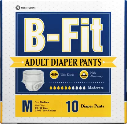 B-FIT ADULT DIAPER PANTS MEDIUM 10'S