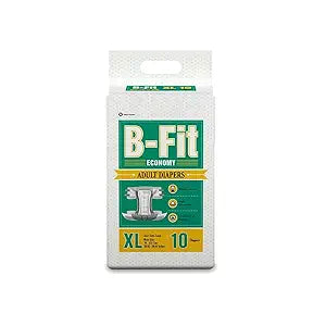 B-FIT ADULT DIAPERS ECONOMY XLARGE 10'S