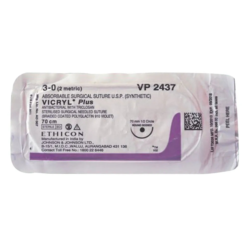 ETHICON VP 2437 VICRYL PLUS 3-0 RB