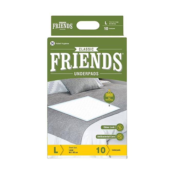 FRIENDS CLASSIC UNDERPAD  60X90CM 10'S