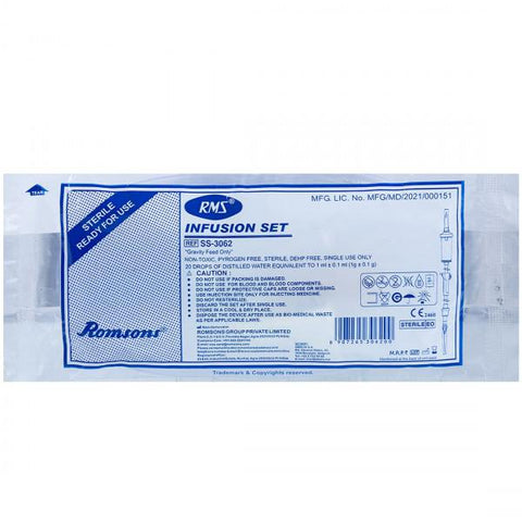 INFUSION IV SET-RMS PLAIN