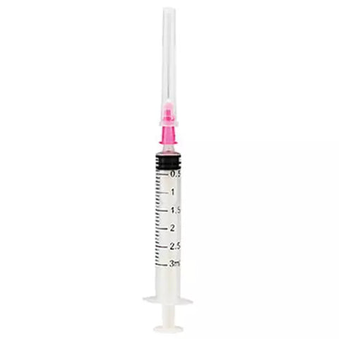 3ML NIPRO EO SYRINGE WITH NEEDLE 24G*1"