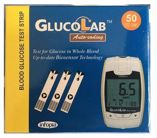 GLUCOLAB TEST STRIPS – DELHI MEDICALS