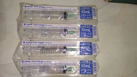 ST 10ML NIPRO GAMA SYRINGE 21GX1